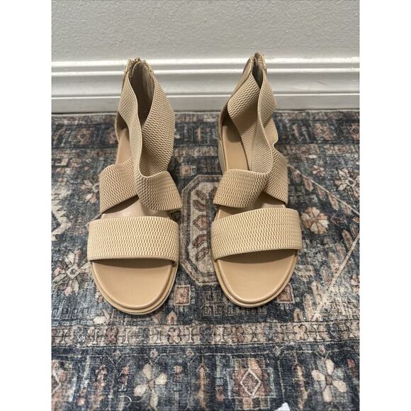 Mia Amore Bianqa Wedge Sandals - Tan Beige Wore Once women's size 9 - Picture 2 of 6